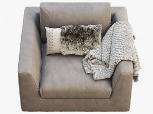 modena taper arm chair Modelo 3D