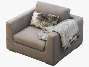modena taper arm chair Modelo 3D