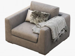 modena taper arm chair 3D Model