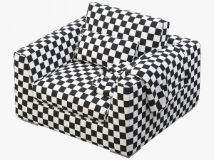 modena taper arm chair Modelo 3D