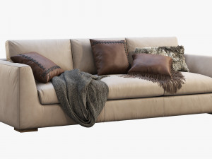 3d modena taper arm sofa model 3D Модель