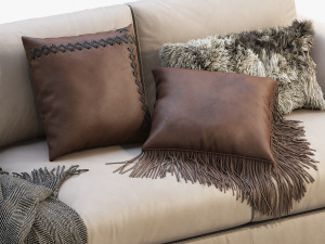 3d modena taper arm sofa model 3D Модель