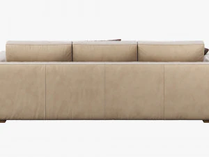 3d modena taper arm sofa model 3D Model
