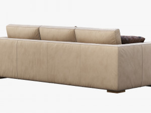 3d modena taper arm sofa model 3D Модель