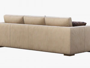 3d modena taper arm sofa model 3D Model