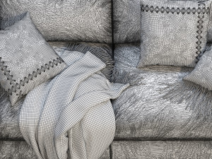 3d modena taper arm sofa model 3D Модель