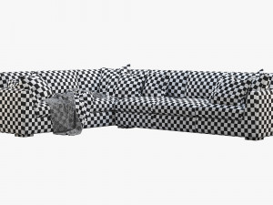 rh modena taper arm l-sectional sofa Modelo 3D