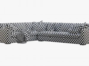 rh modena taper arm l-sectional sofa 3D Model