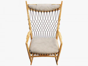 pp124 rocking chair by hans wegner 3D Model