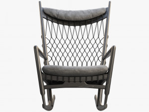pp124 rocking chair by hans wegner 3D Model