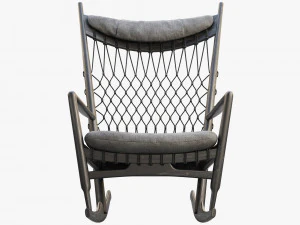 pp124 rocking chair by hans wegner 3D Model