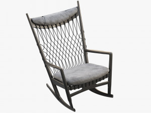 pp124 rocking chair by hans wegner 3D Model
