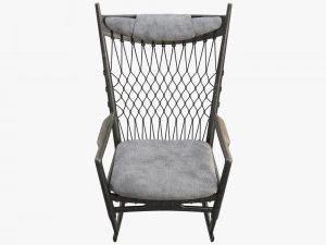 pp124 rocking chair by hans wegner 3D Model