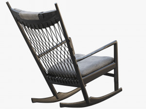 pp124 rocking chair by hans wegner 3D Model