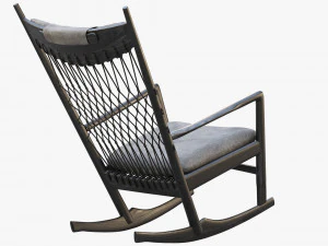 pp124 rocking chair by hans wegner 3D Model
