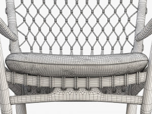 pp124 rocking chair by hans wegner 3D Model