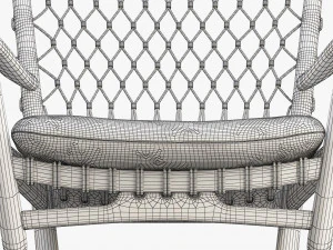 pp124 rocking chair by hans wegner 3D Model