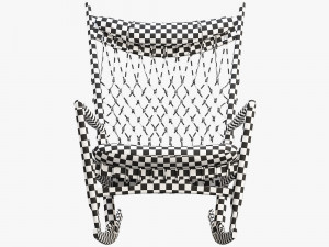 pp124 rocking chair by hans wegner 3D Model