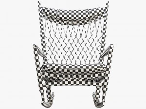 pp124 rocking chair by hans wegner 3D Model