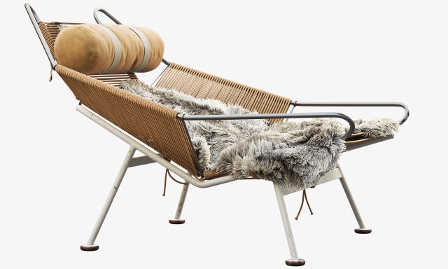 pp225 flag halyard chair by hans wegner 3D Model in Chair 3DExport