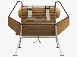 pp225 flag halyard chair by hans wegner 3D Model