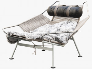 pp225 flag halyard chair by hans wegner 3D Model