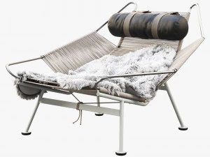 pp225 flag halyard chair by hans wegner 3D Model