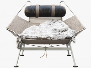 pp225 flag halyard chair by hans wegner 3D Model