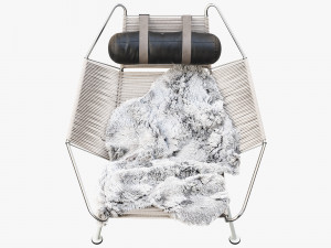 pp225 flag halyard chair by hans wegner 3D Model