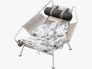 pp225 flag halyard chair by hans wegner 3D Model