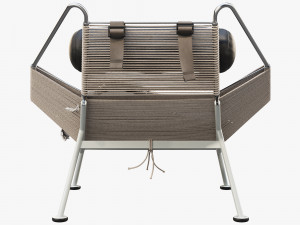 pp225 flag halyard chair by hans wegner 3D Model