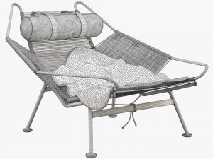 pp225 flag halyard chair by hans wegner 3D Model