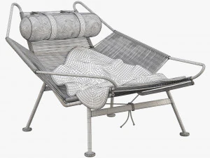 pp225 flag halyard chair by hans wegner 3D Model