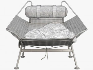 pp225 flag halyard chair by hans wegner 3D Model