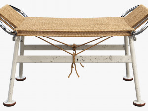 pp225 flag halyard ottoman by hans wegner 3D मॉडल