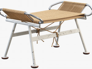 pp225 flag halyard ottoman by hans wegner 3D मॉडल