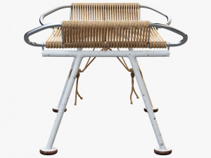 pp225 flag halyard ottoman by hans wegner 3D मॉडल