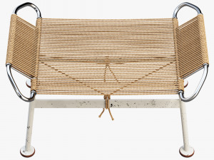 pp225 flag halyard ottoman by hans wegner 3D मॉडल
