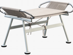 pp225 flag halyard ottoman by hans wegner 3D मॉडल