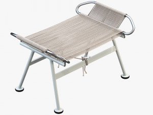 pp225 flag halyard ottoman by hans wegner 3D मॉडल