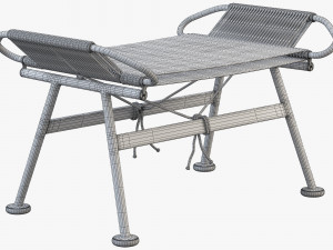 pp225 flag halyard ottoman by hans wegner 3D मॉडल