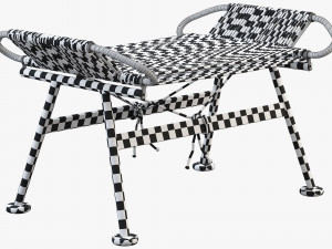 pp225 flag halyard ottoman by hans wegner 3D मॉडल