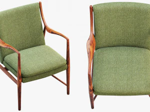 Cadeira f&aacute;cil fj 45 modelo 45 de finn juhl Modelo 3D