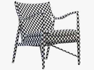 Cadeira f&aacute;cil fj 45 modelo 45 de finn juhl Modelo 3D