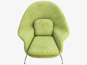 womb chair and ottoman by eero saarinen Model 3D