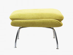 womb chair and ottoman by eero saarinen 3D Model