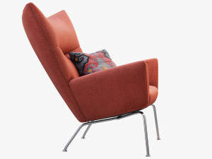 ch445 wing chair by hans wegner Modelo 3D