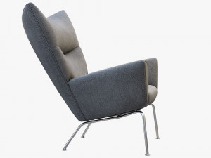 ch445 wing chair by hans wegner Modelo 3D