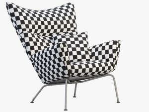 ch445 wing chair by hans wegner Modelo 3D