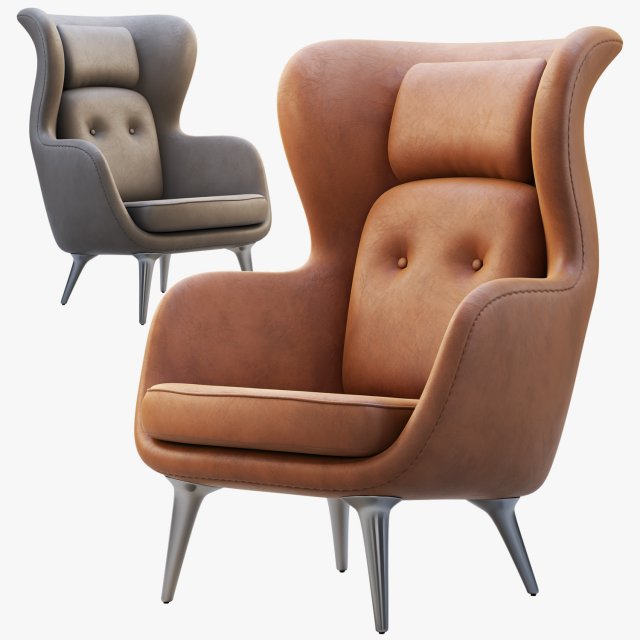 jh1 jh2 ro easy chair Model 3D .c4d .max .obj .3ds .fbx .stl .blend 